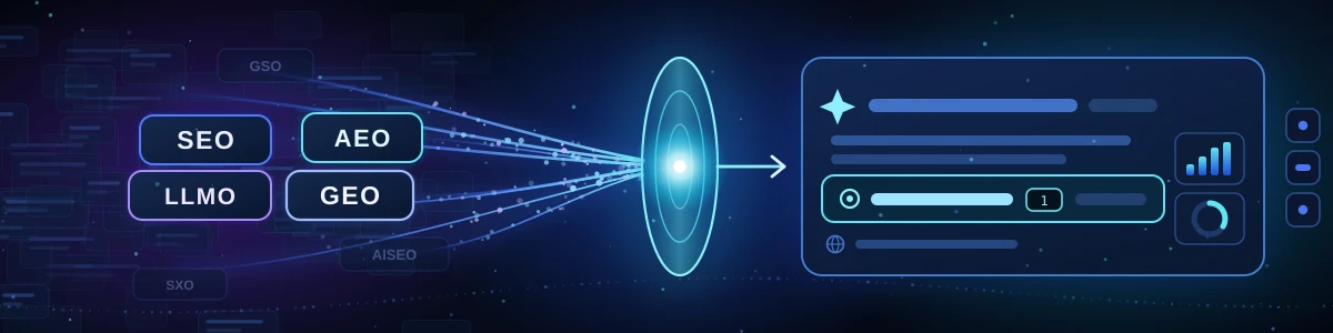 GEO vs AEO vs SEO: qué significa cada sigla (y cuál usar)